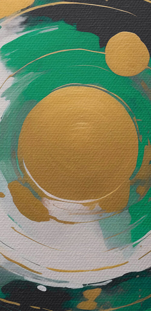 Dynamic circular patterns in vibrant hues Dynamic circular patterns in vibrant hues