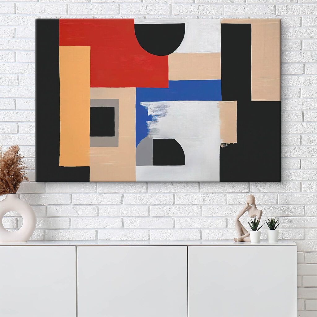Painting of different colors and shapes Painting of different colors and shapes