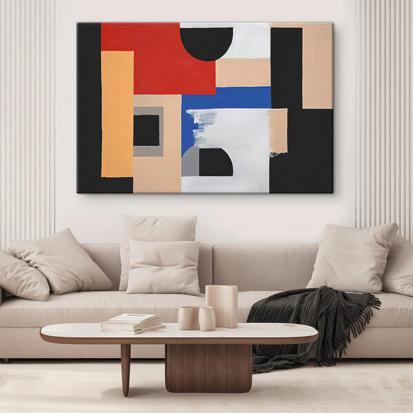 Painting of different colors and shapes Painting of different colors and shapes
