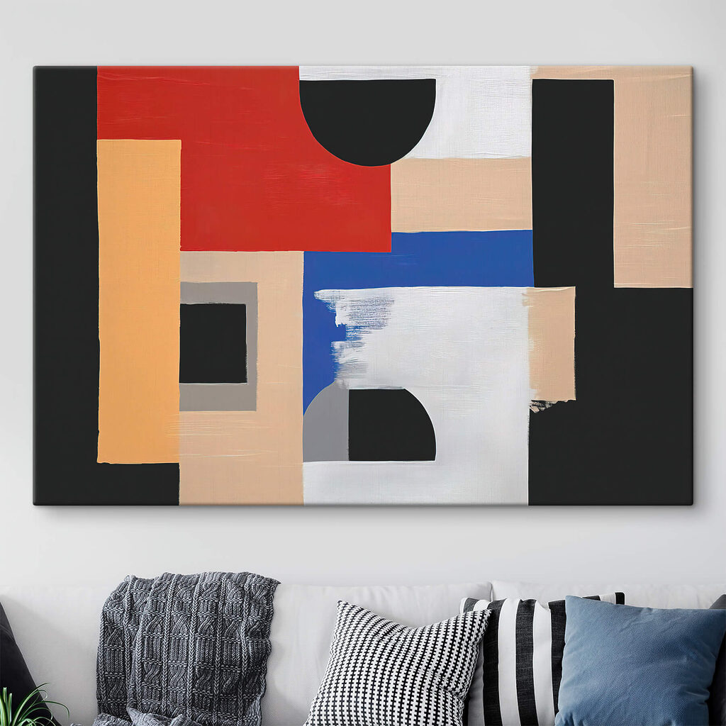 Painting of different colors and shapes Painting of different colors and shapes