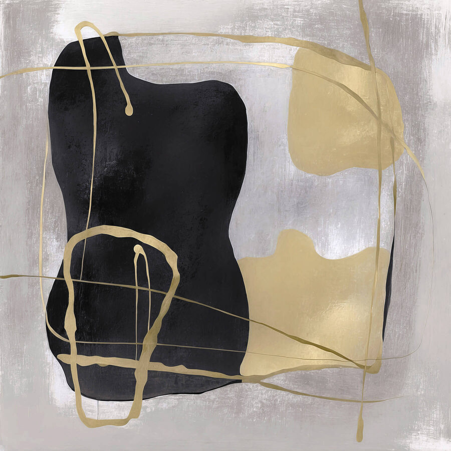 Abstracte harmonie in contrasterende kleuren.