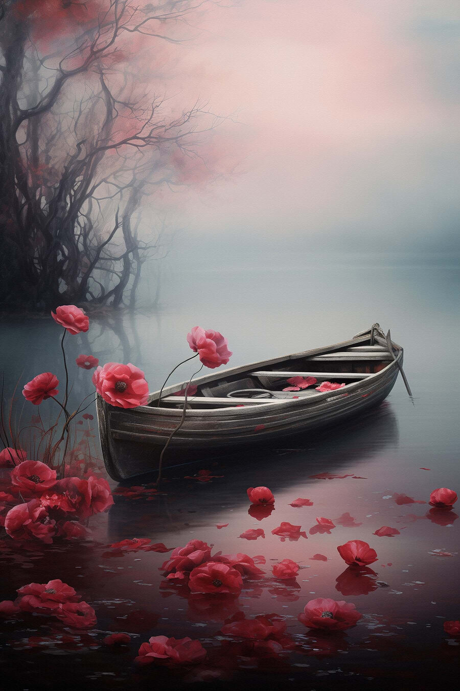 Boot op het water