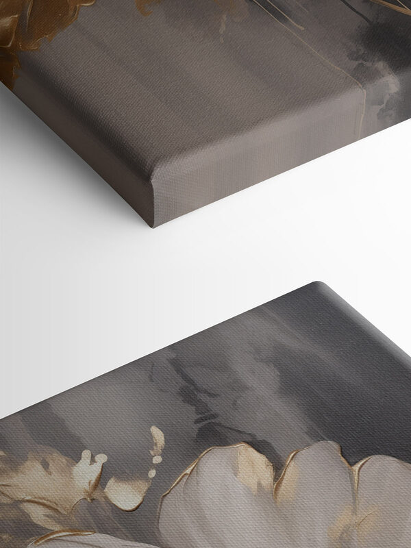 Elegante bloem op donker canvas Elegante bloem op donker canvas