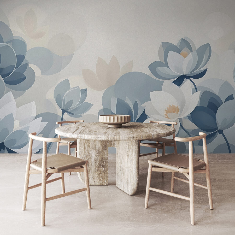Serene bloemen in zachte tinten