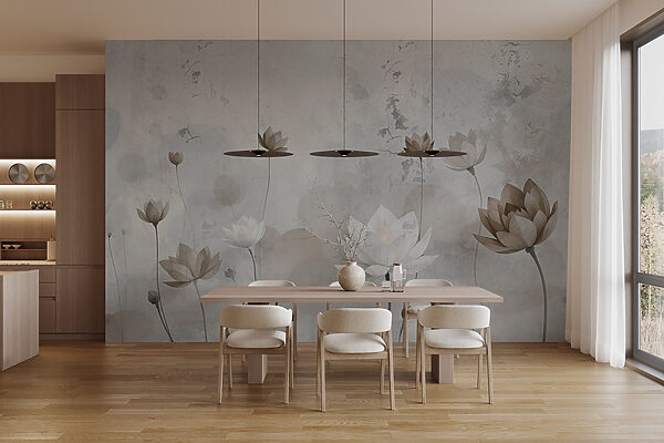 Behang met bloemen Behang met bloemen