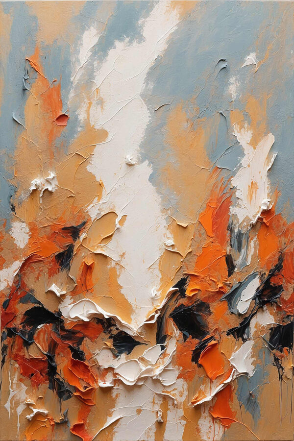 Levendige kleuren in abstracte expressie Levendige kleuren in abstracte expressie