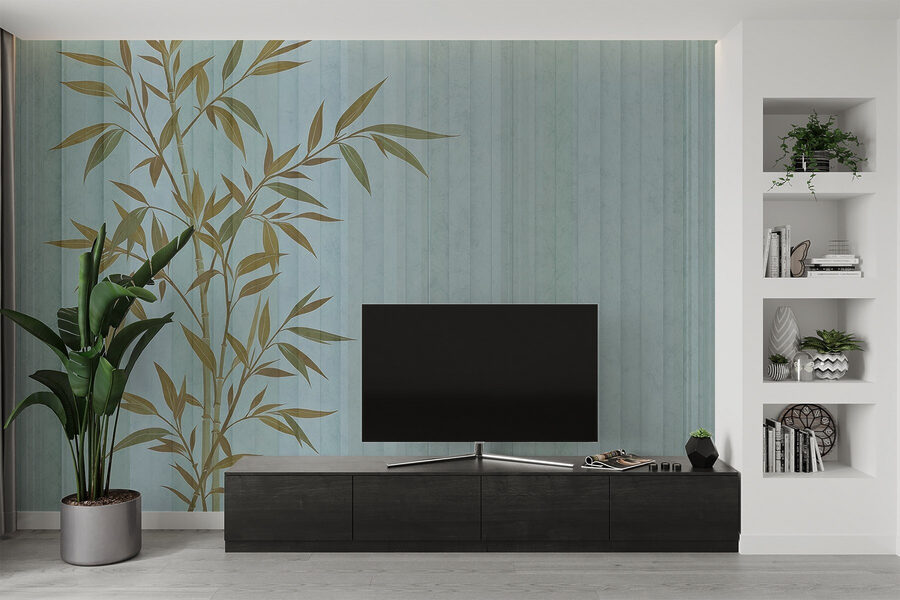 Plant met bladeren