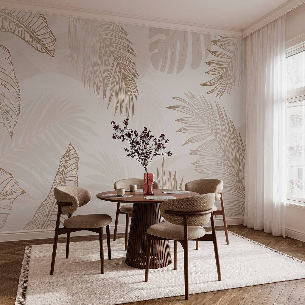 White background with brown leaves White background with brown leaves