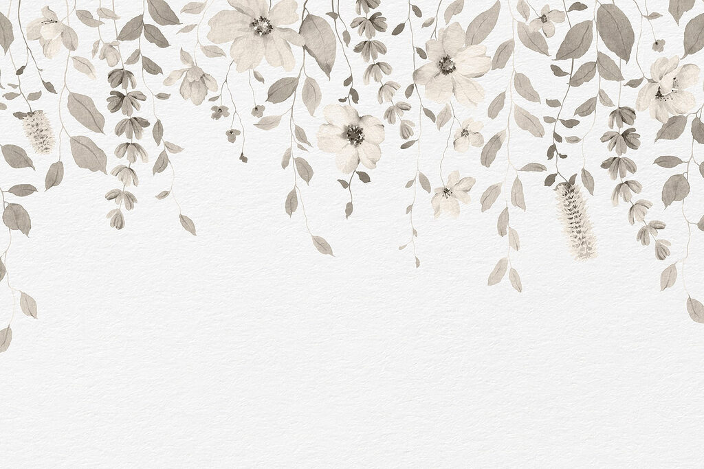 Zacht botanisch ontwerp op witte achtergrond Zacht botanisch ontwerp op witte achtergrond