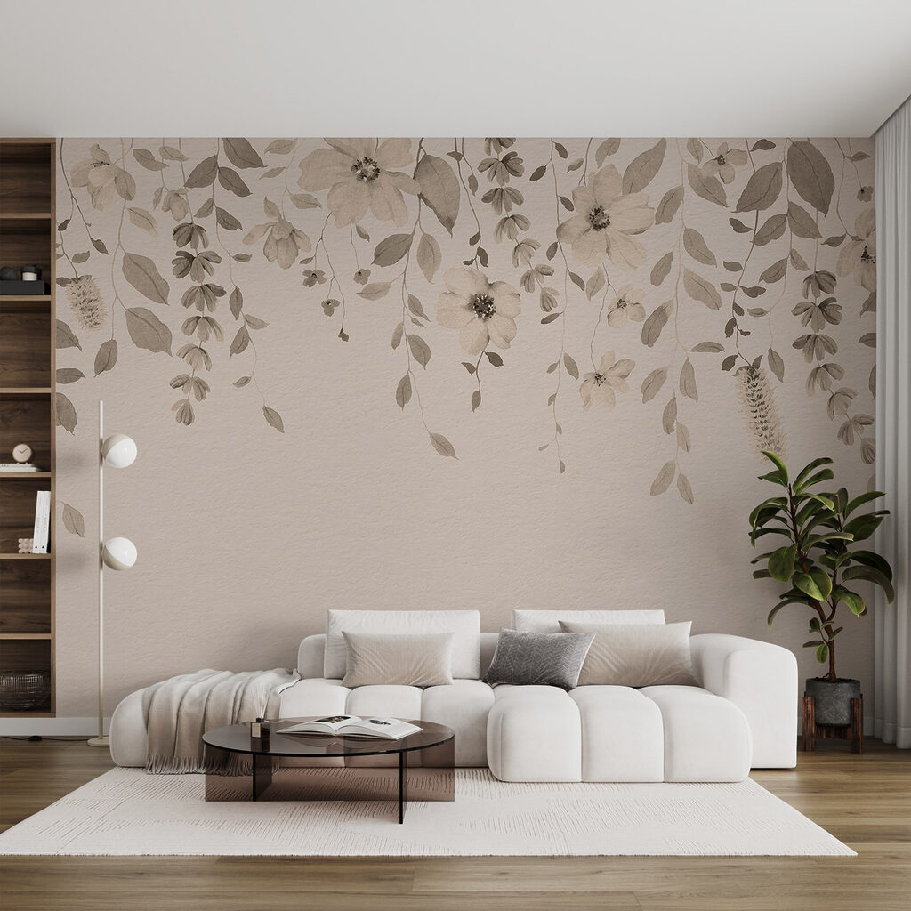 Whimsical floral arrangement on soft background Whimsical floral arrangement on soft background