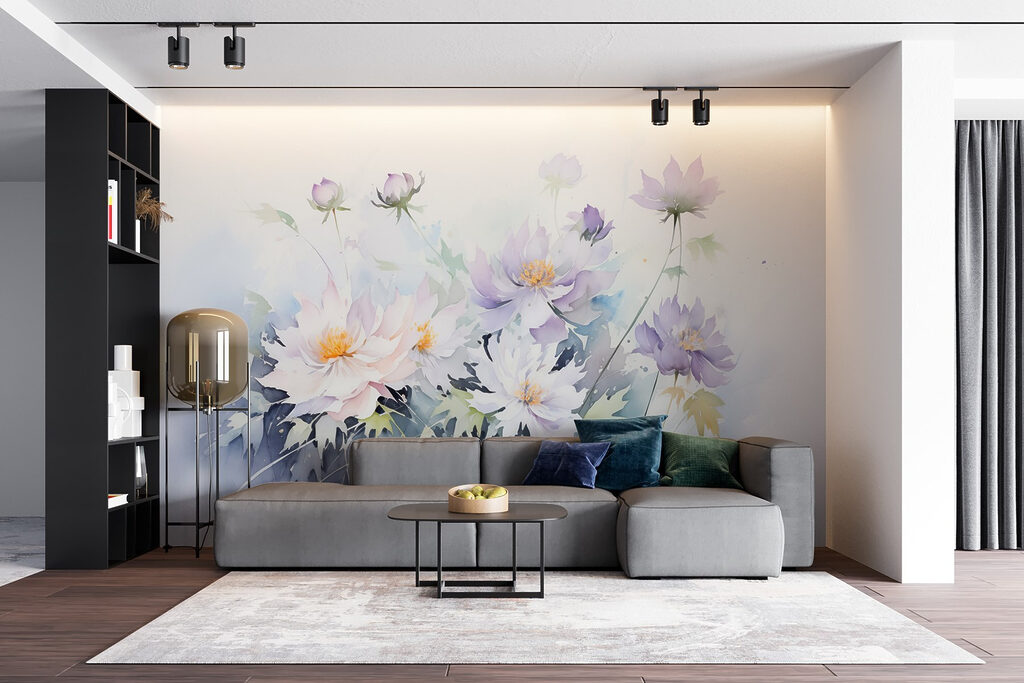 Schilderij van bloemen op een witte achtergrond w08883pig6mr 1024x683 - Schilderij van bloemen op een witte achtergrond