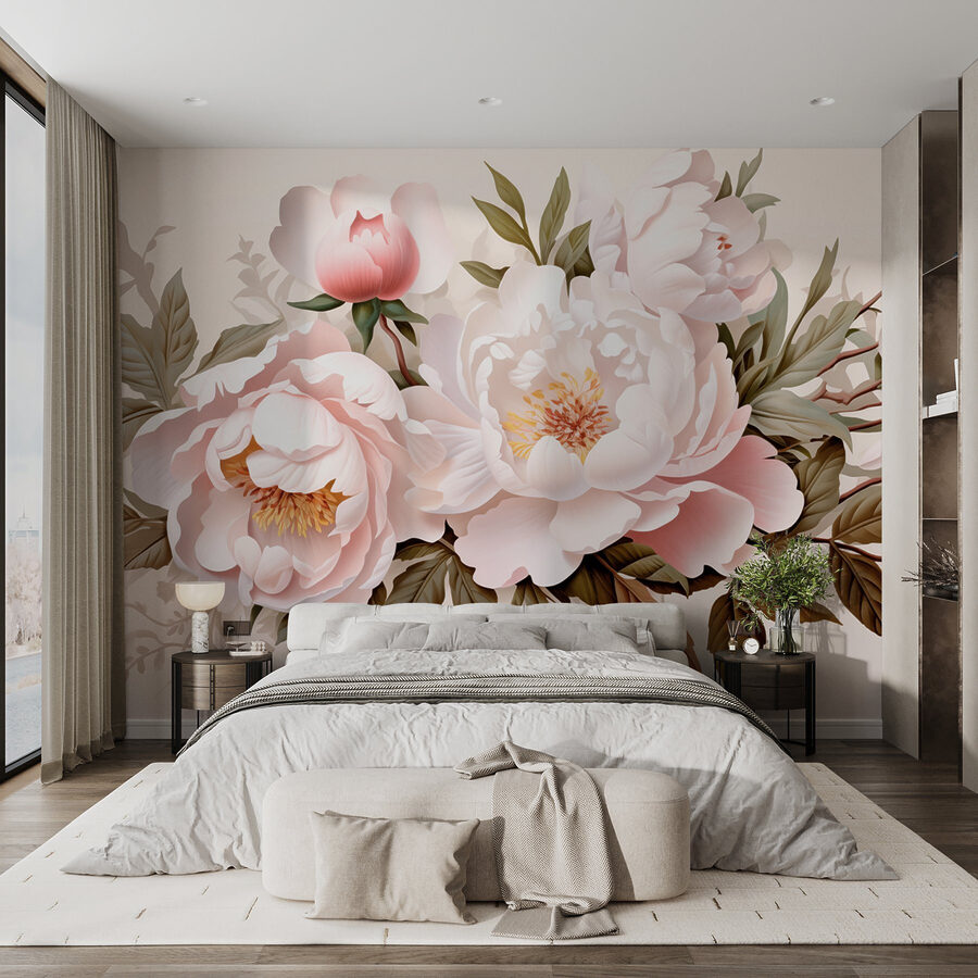 Delicate bloemen in zachte kleuren