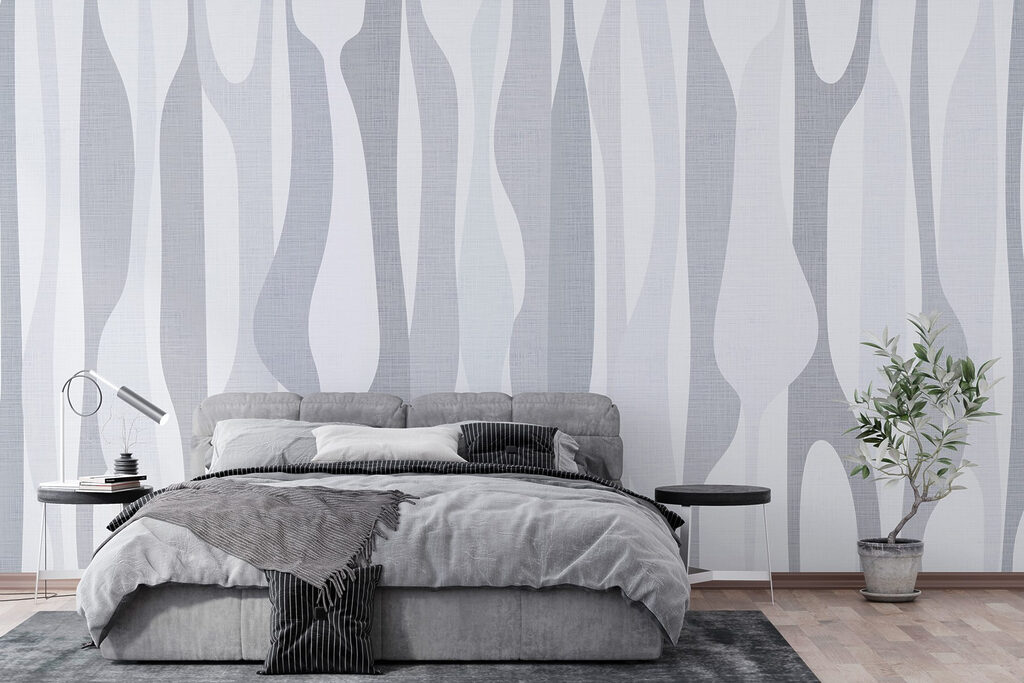 White and grey fabric with a pattern White and grey fabric with a pattern