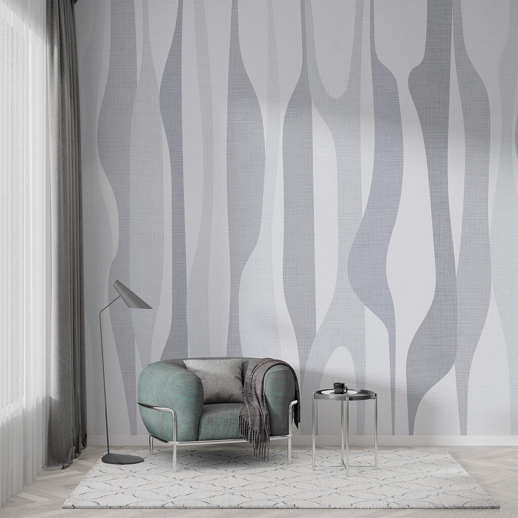 White and grey fabric with a pattern White and grey fabric with a pattern