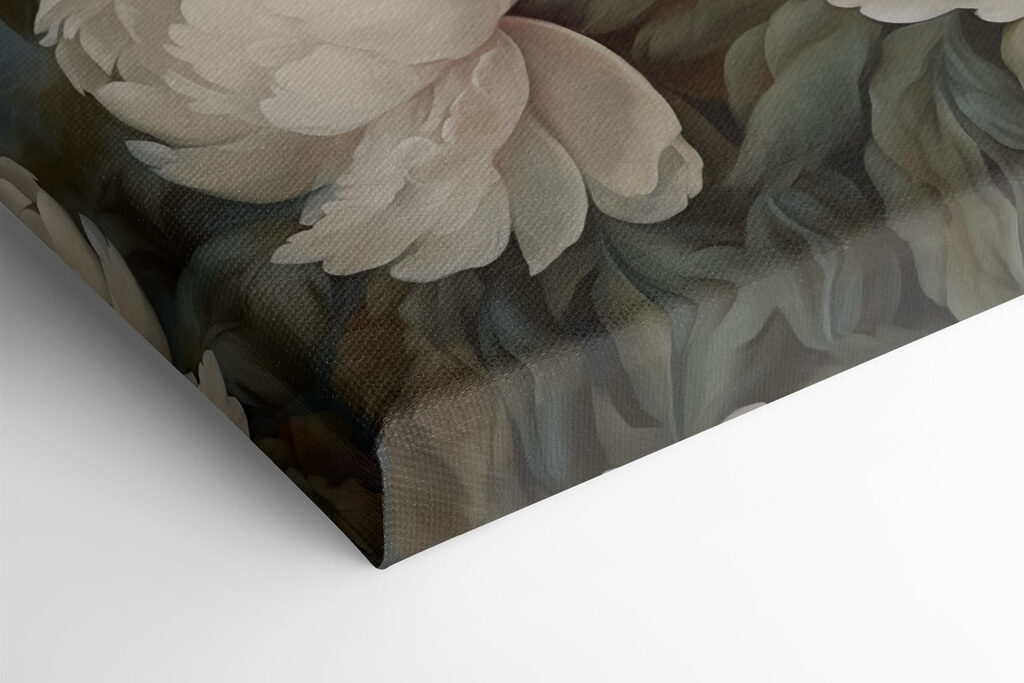 Painting of white flowers Painting of white flowers