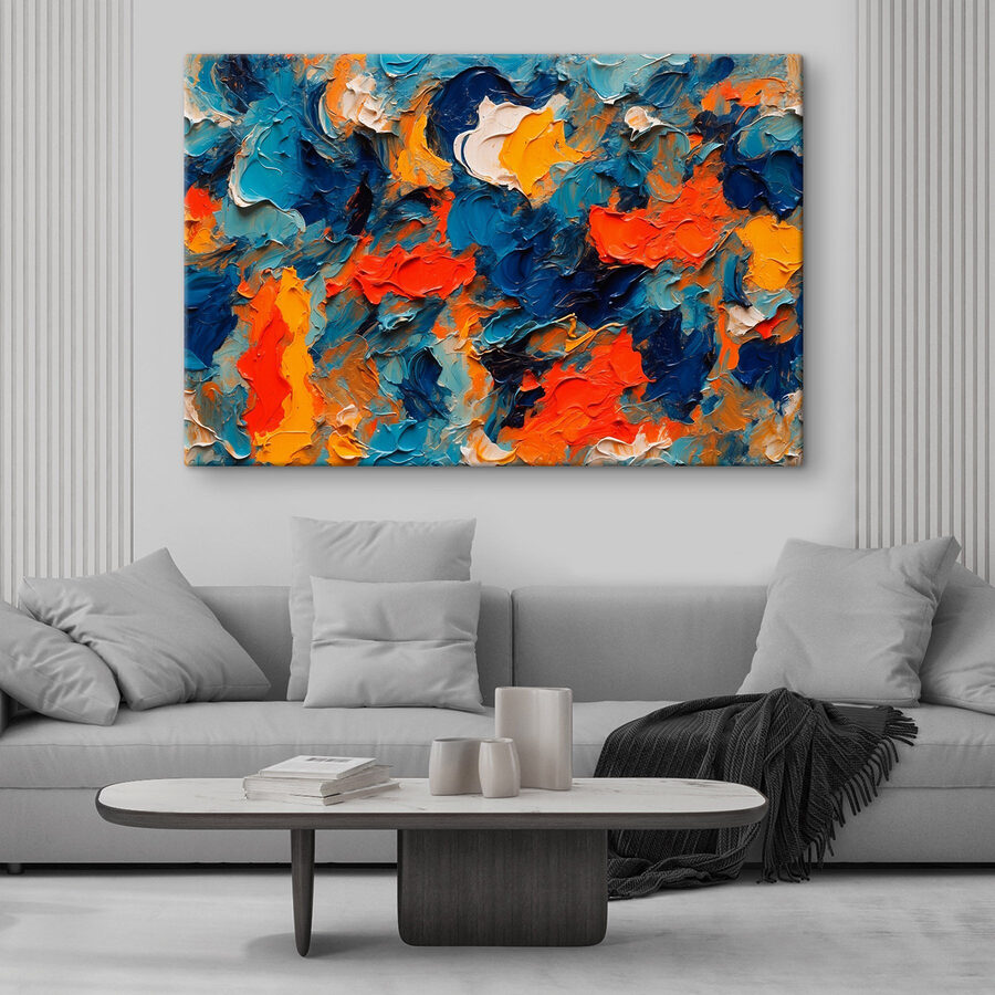 Levendige kleuren in levendige expressie