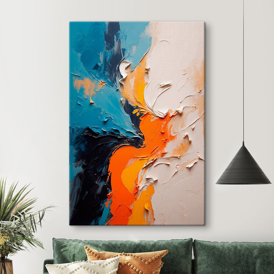 Levendige wervelingen van kleur en textuur Levendige wervelingen van kleur en textuur