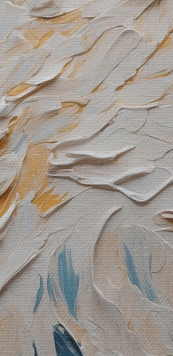 Wit en blauw schilderij Wit en blauw schilderij