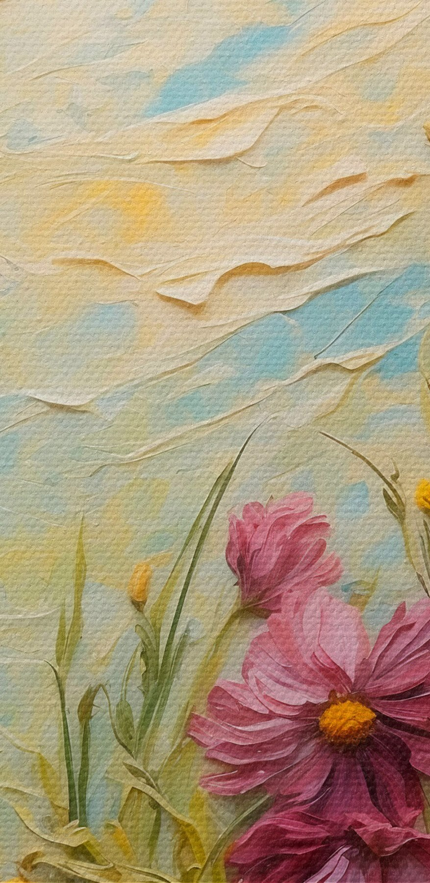 Schilderen van bloemen en gras