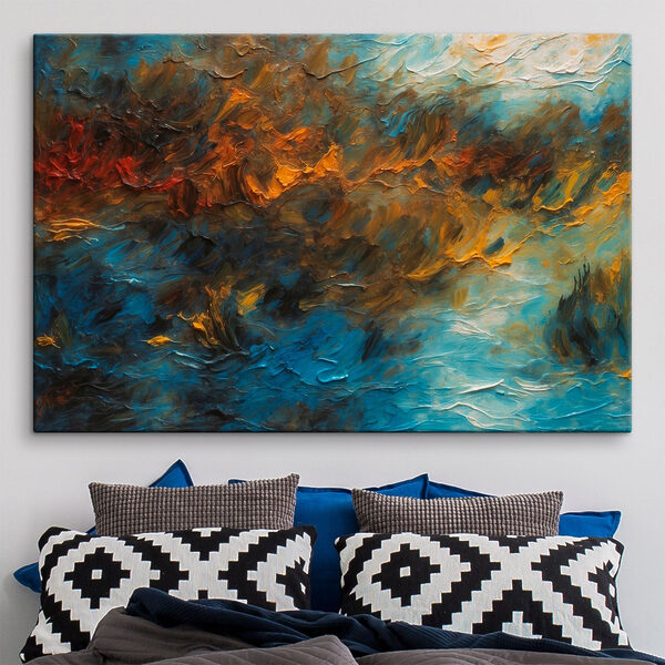 Schilderij van een verfwolk Schilderij van een verfwolk