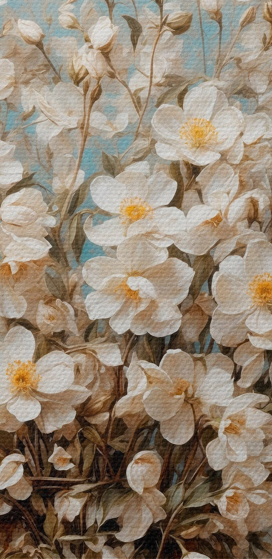 Vaas met witte bloemen Vaas met witte bloemen