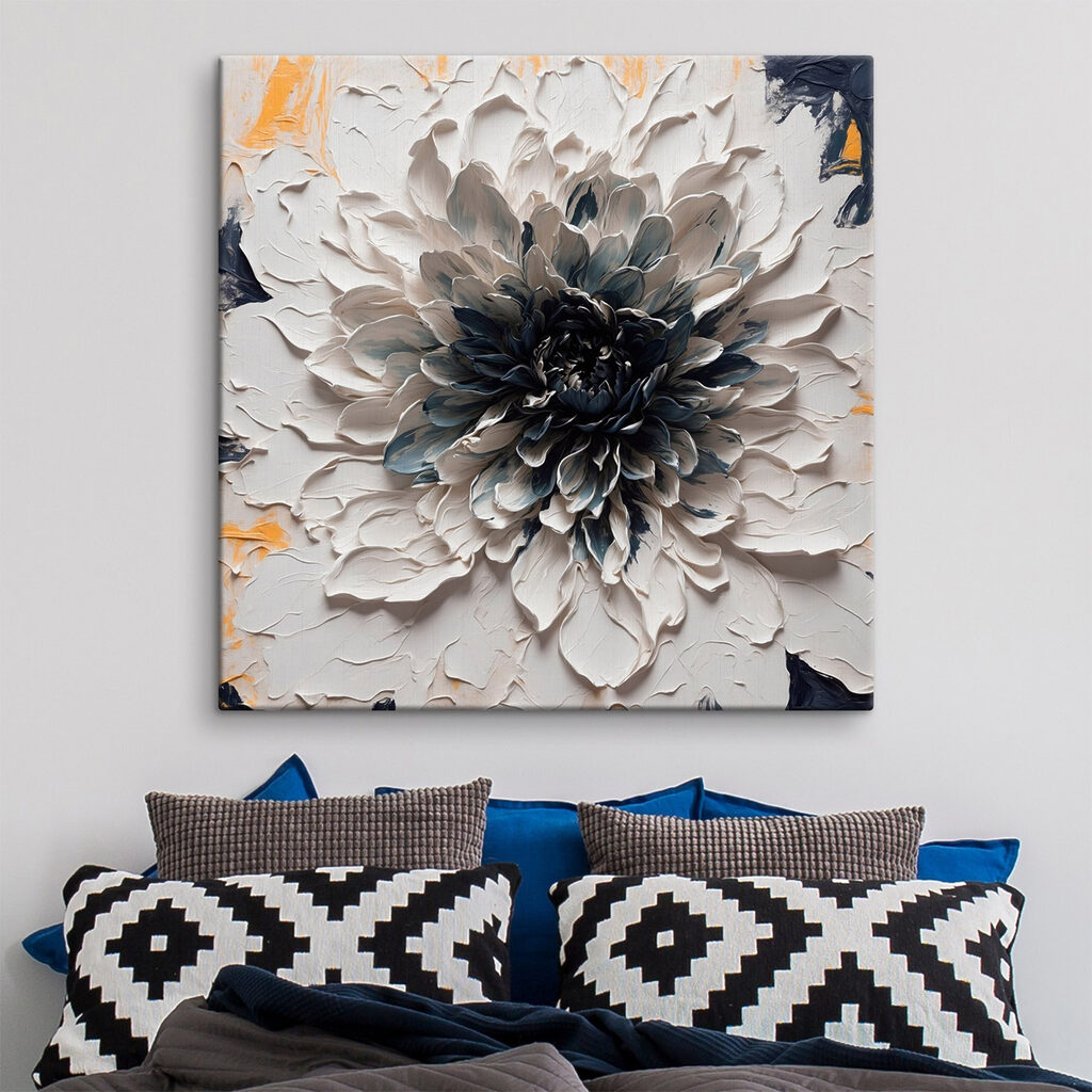 White and black flower White and black flower