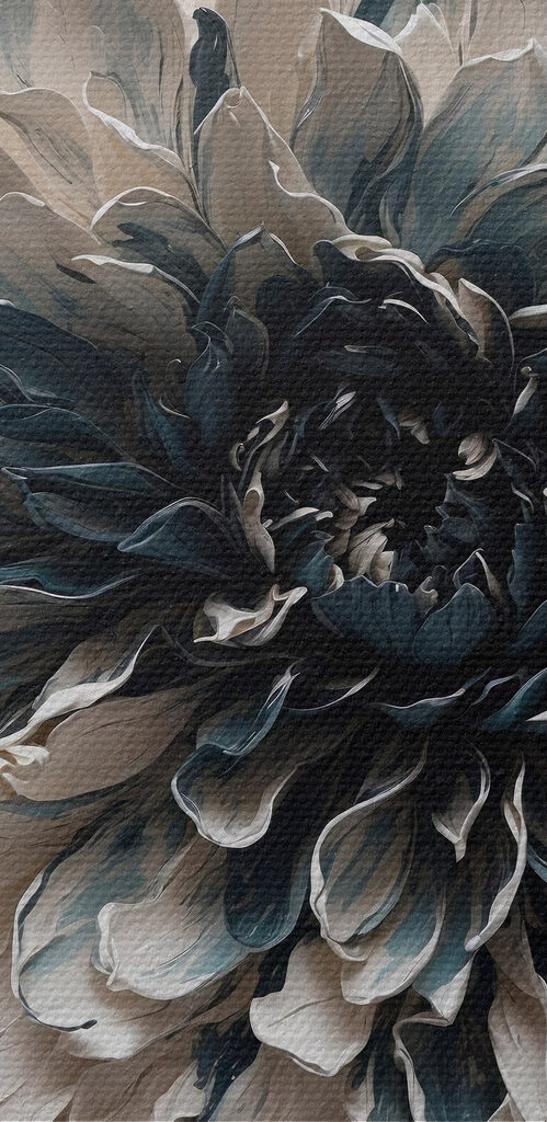 White and black flower White and black flower