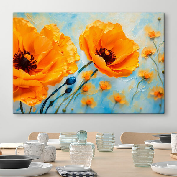 Levendige bloemen verbeteren serene achtergrond Levendige bloemen verbeteren serene achtergrond