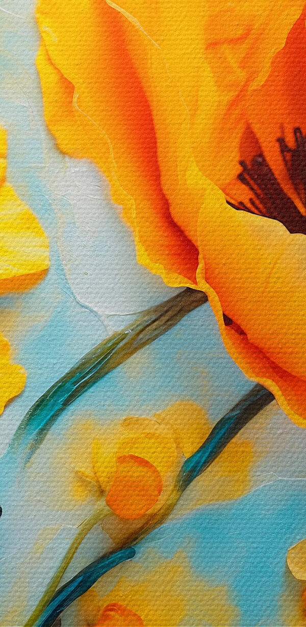 Levendige bloemen verbeteren serene achtergrond Levendige bloemen verbeteren serene achtergrond