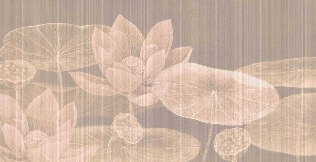 Delicate bloemen op rustig water Delicate bloemen op rustig water