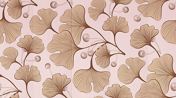 Elegant botanisch patroon in zachte tinten. Elegant botanisch patroon in zachte tinten.