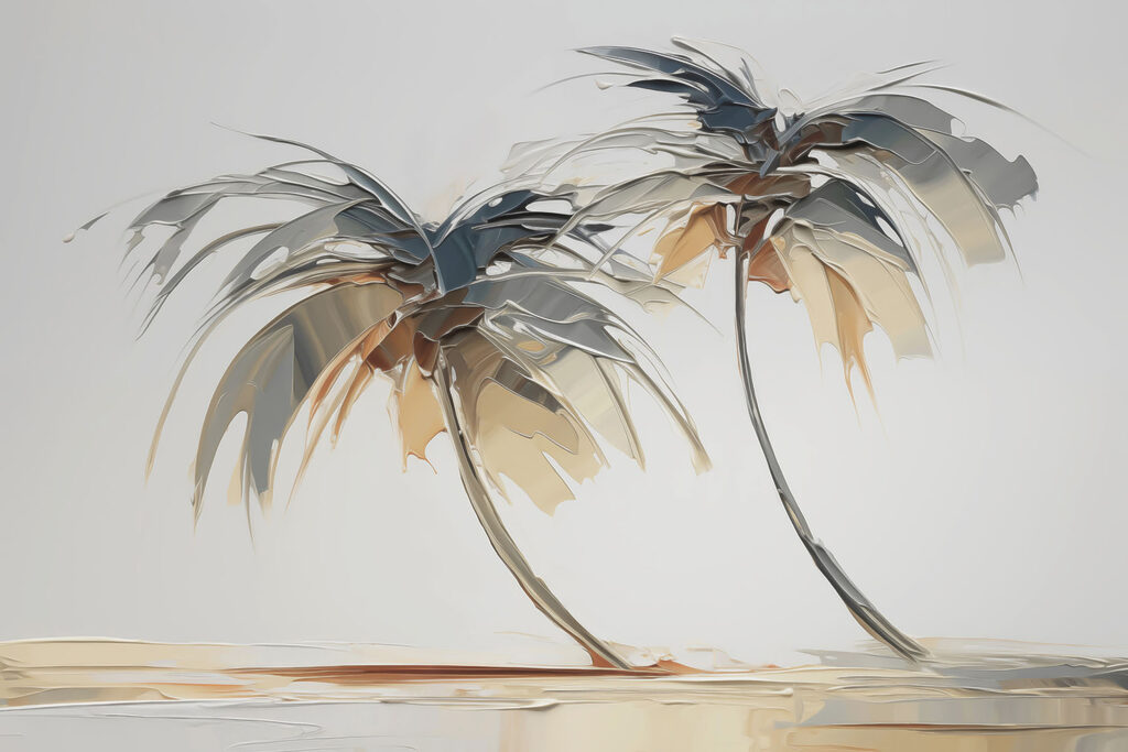 Palmbomen op een strand Palmbomen op een strand