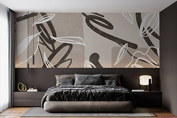Abstracte bloemmotieven in zachte tinten w08888pib13mr 600x400 - Abstracte bloemmotieven in zachte tinten