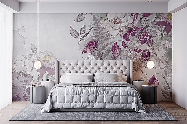 Fotobehang Fijne bloemblaadjes in pasteltinten (Artikelnummer: w08899) Fotobehang Fotobehang Fijne bloemblaadjes in pasteltinten (Artikelnummer: w08899)