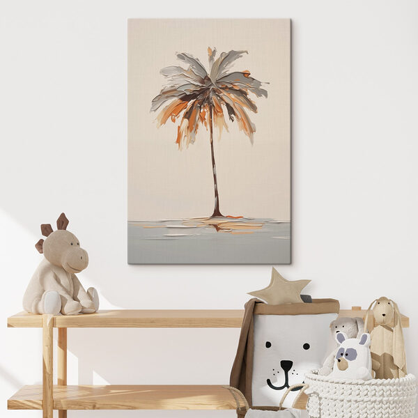 Schilderij van een palmboom Schilderij van een palmboom