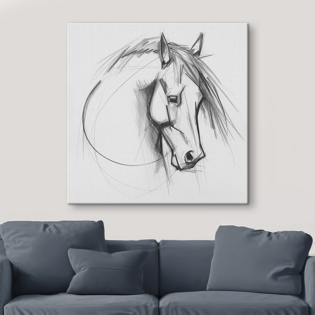 Drawing of a horse