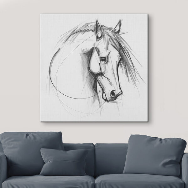 Tekening van een paard Tekening van een paard