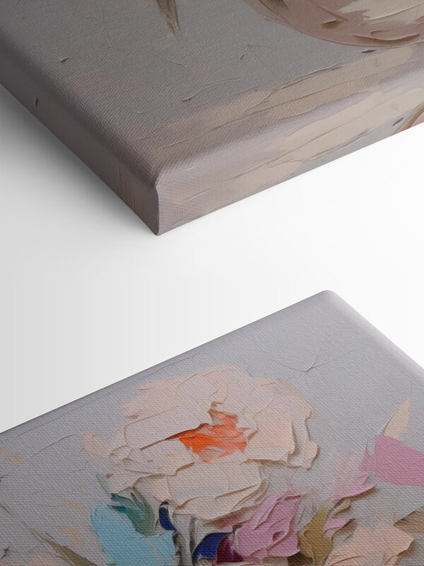 Schilderij van bloemen in een vaas Schilderij van bloemen in een vaas