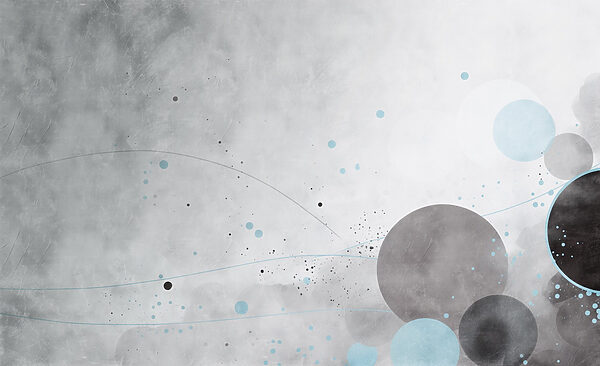 Grijze en blauwe cirkels en lijnen Grijze en blauwe cirkels en lijnen
