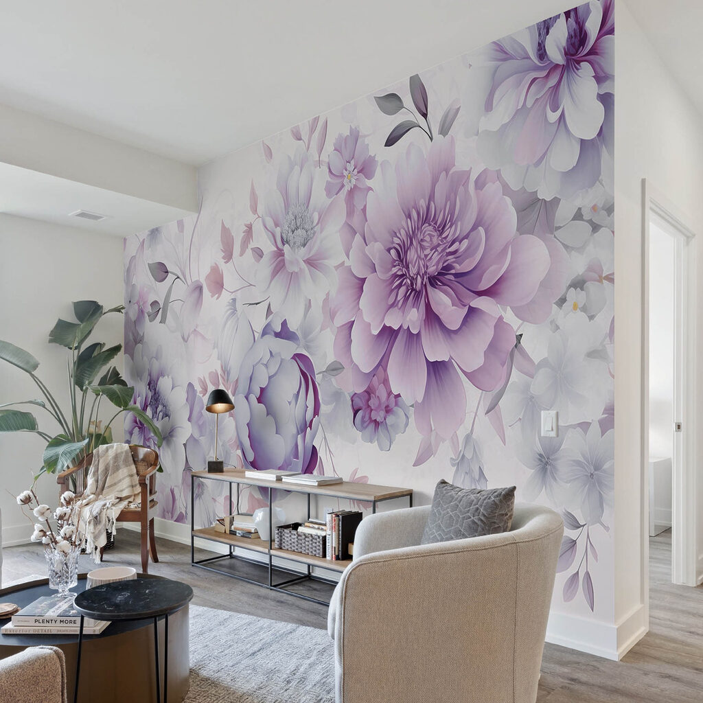 Delicate blooms in soft hues