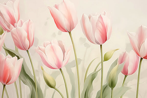 Groep roze bloemen Groep roze bloemen