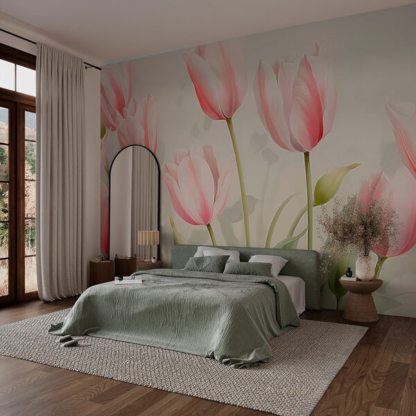 Groep roze bloemen Groep roze bloemen