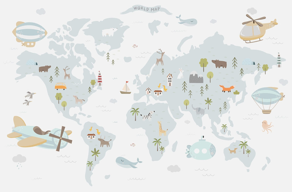 Kaart van de wereld Kaart van de wereld