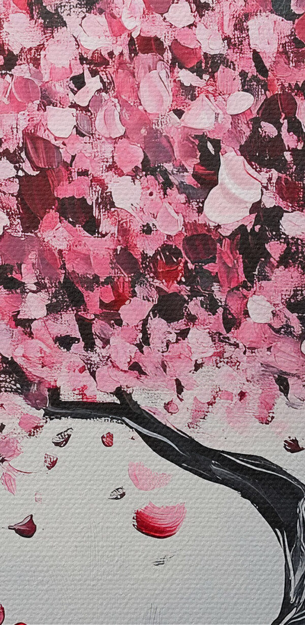 Boom met roze bloemblaadjes Boom met roze bloemblaadjes