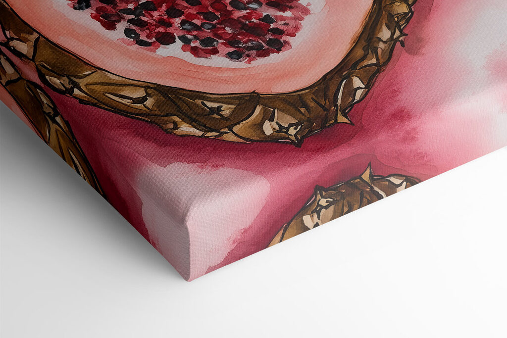 Watercolor painting of fruit