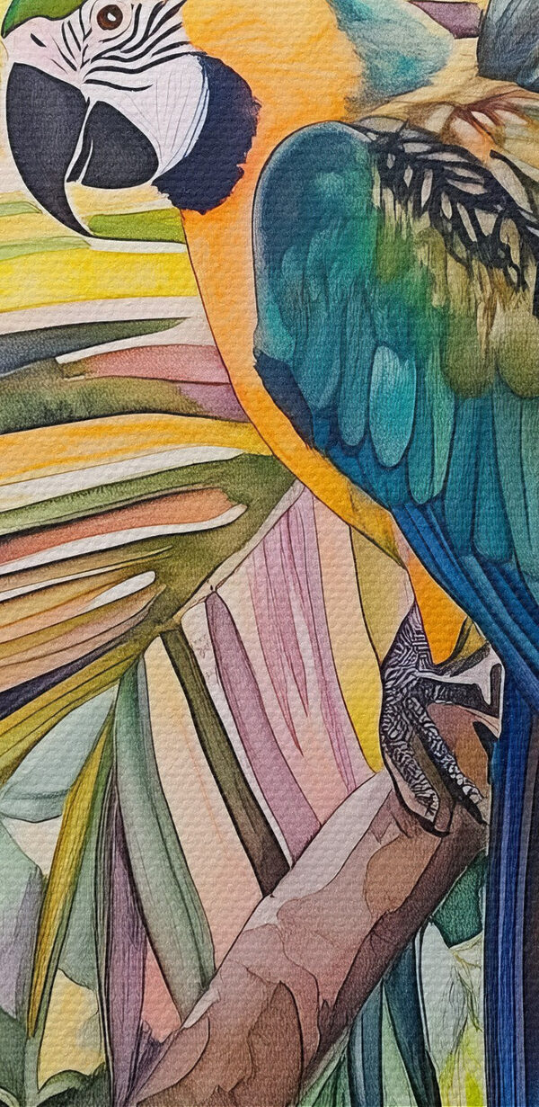 Kleurrijke vogel op een boomtak Kleurrijke vogel op een boomtak
