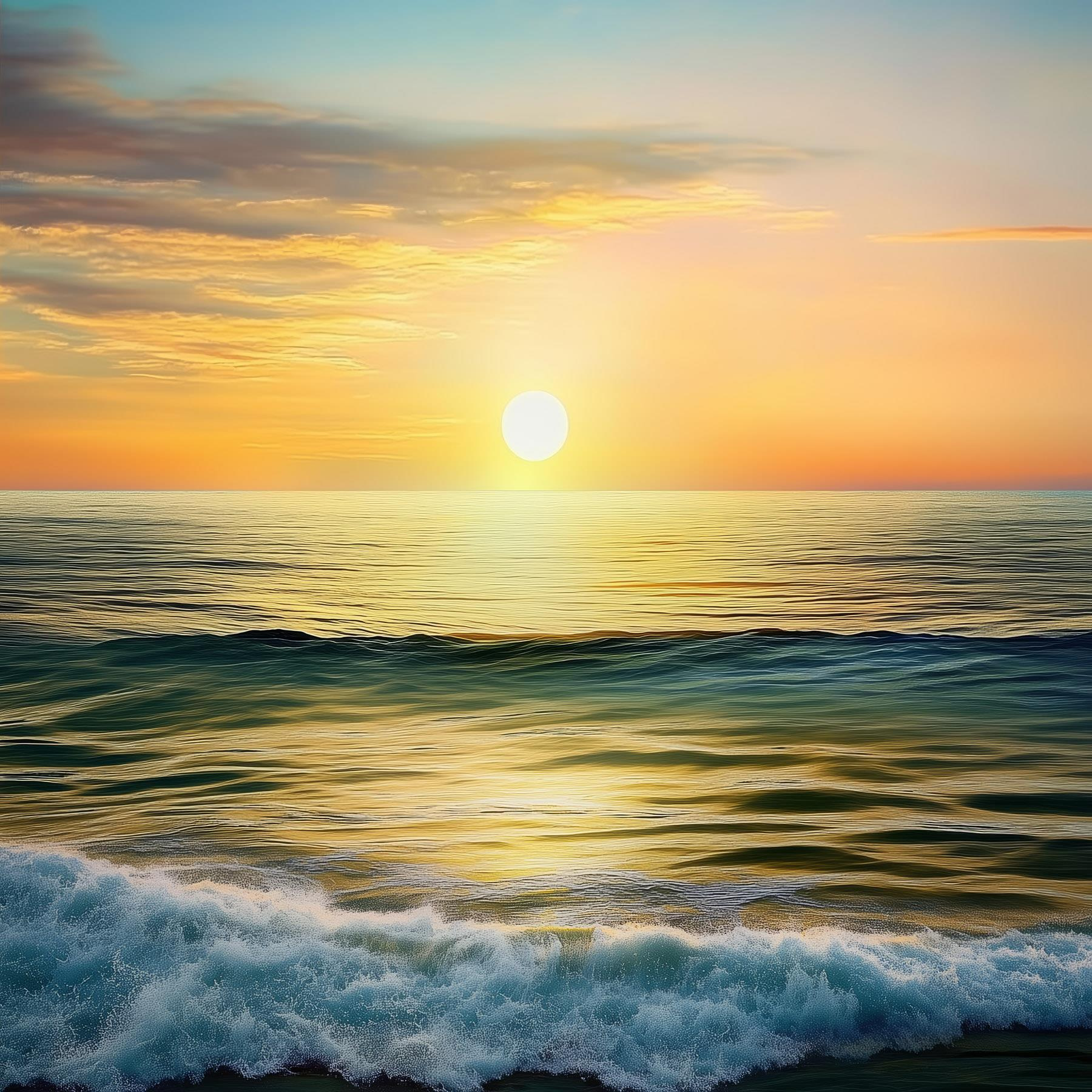 s43308p - Zonsondergang boven water - tegory