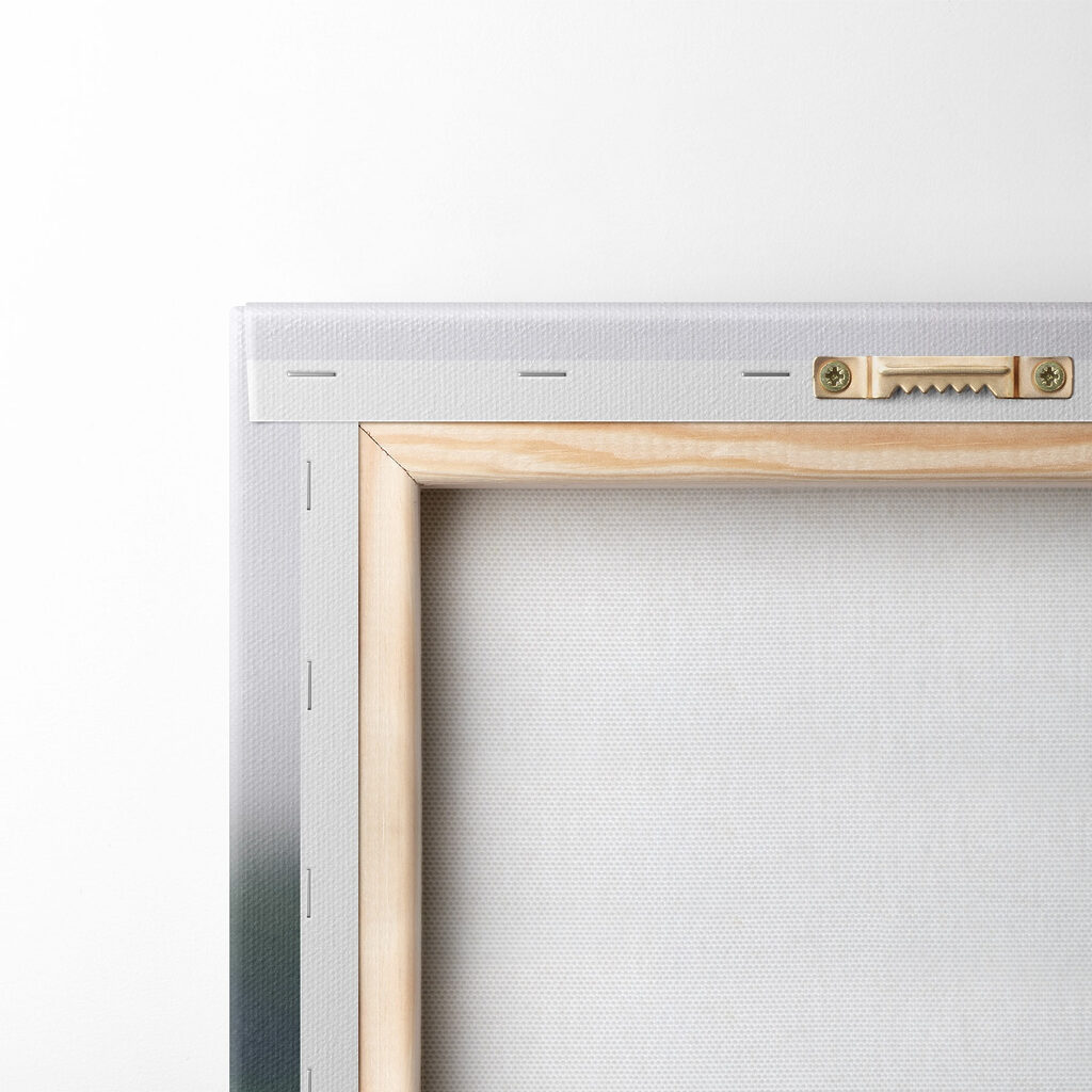 Beach with trees and mountains