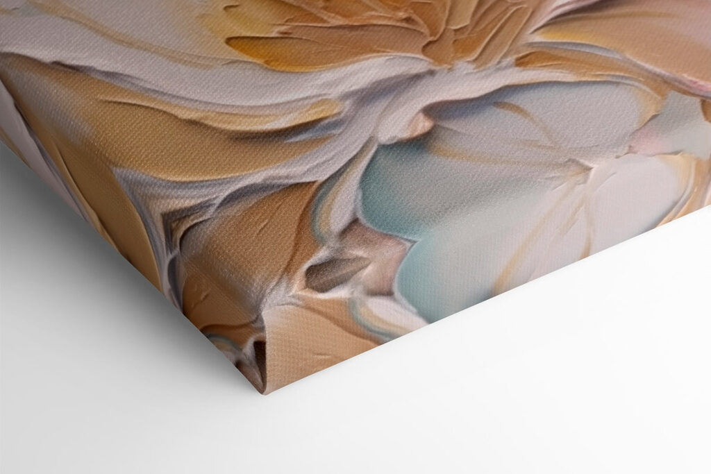 Painting of flowers on a wall