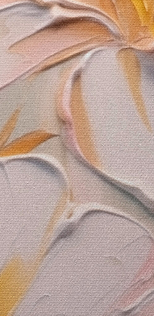 Painting of flowers on a wall